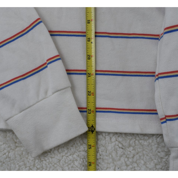 PJ Salvage Sweatshirt Top Womens Size Small Striped Oversize Fit Lounge Top - Picture 4 of 5